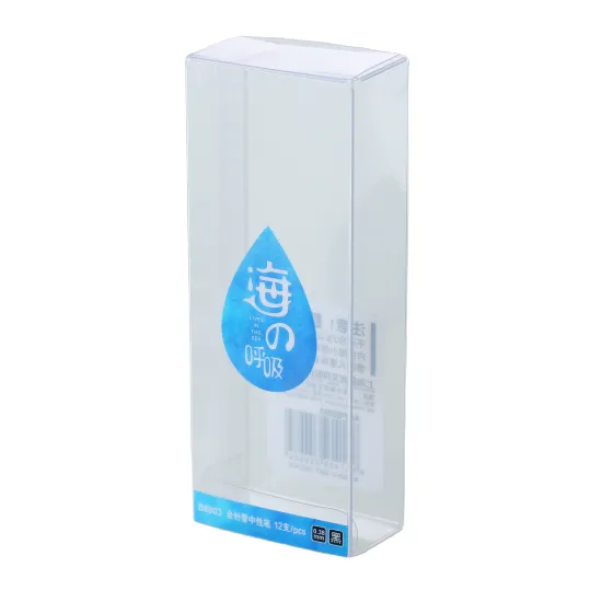 Custom Transparent PVC PET Retail Boxes for Stationery Packaging - OEM/ODM Services