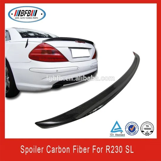 Unpainted ABS Plastic spoiler For Mercedes Benz SL-class R230 2D Coupe A Type Rear Trunk Spoiler 03~11