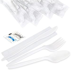 Plastic Cutlery Set with Disposable Spoon Fork