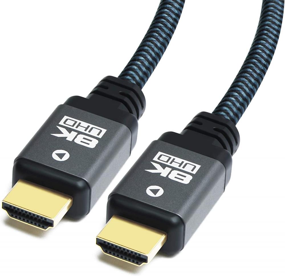 نايلون مضفر HDMI 2.1 الحبل