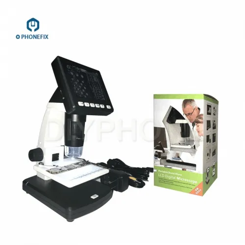 V600 5" microscope 60X 5 Pixel Camera with Instrument LED Display 60 Video