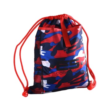 Customized Logo Printed Sports Gym Backpack String Drawstring Bags