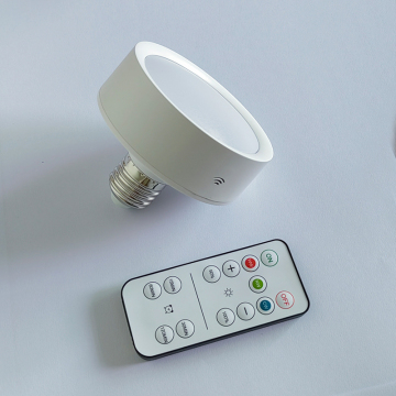 Rechargeable Remote Control Dimmer LED Light Bulb - 3 Colors, E27 Socket, Indoor Party Light