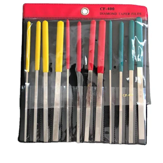 Durable Grinding File Diamond File Set with Soft Rubber Handle - Hot Sale Hardware Tools
