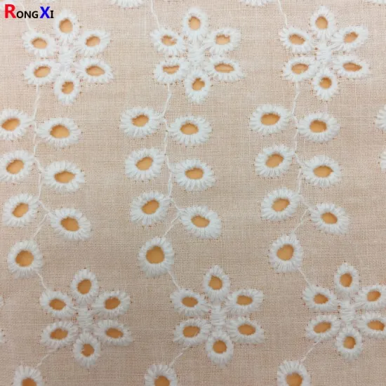 embroidery Plastic Cotton Pants Fabric