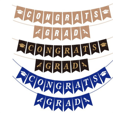 Graduation Season Paper Garlands and Banners for Ceremony Decoration