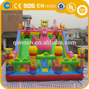 Spongebob Theme Inflatable big fun city , amusement inflatable playground, Inflatable slide bouncy castle for children