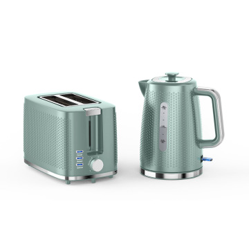 Cordless Electric Kettle and Adjustable Browning Plastic Toaster Breakfast Collection