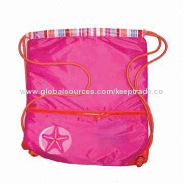 Drawstring Swim Bag, Made of 210D Polyester