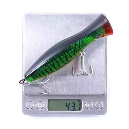 Sea Saltwater Floating Poppers 13cm 43g Treble Hook Lure for Tuna and Trout