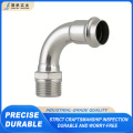 Cotovelo de conversão de tubo de aço inoxidável de precisão 90°