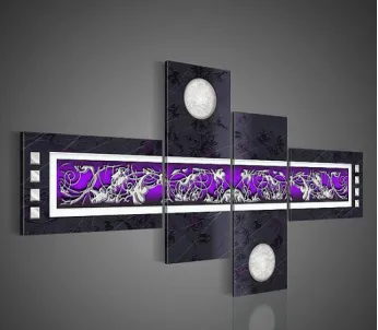 new style handmade nice abstract pattern home decorated group oil painting