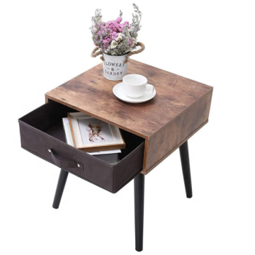 2-piece set table with 1 storage drawer nightstand