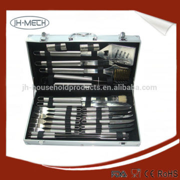 BBQ tool set with aluminium box