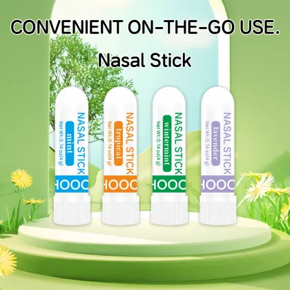 OEM Plastic Nasal Inhaler Nasal Cold Inhaler Dual-use Nasal Passage Essential Oil Aromatherapy Nasal Inhaler Tube OEM