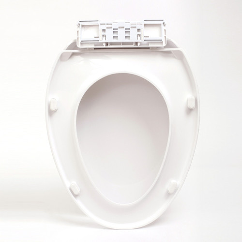 Cubierta de asiento de inodoro higiénica automática inteligente blanca