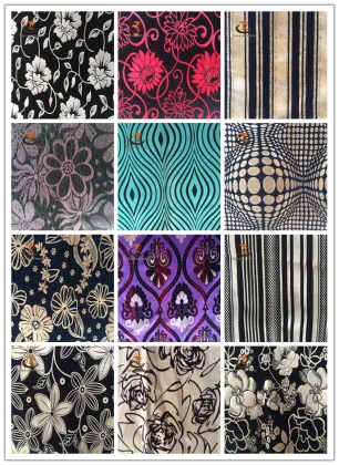 flocking burn out velvet fabric