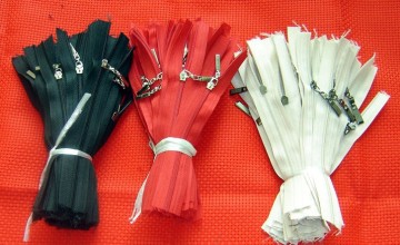 18cm colorful zippers with metal slider for cross stitch wallet zipper cross stitch materials
