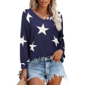 Women's V-Neck Knit Loose Knitted Sweater