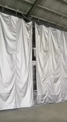 Automatic door curtains