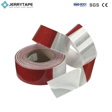 เครื่องหมายสะท้อนแสงสีเหลืองสีแดงสีขาว