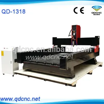 3D gravstone engraving machine / 3D stone letters cnc router carving machine QD-1318