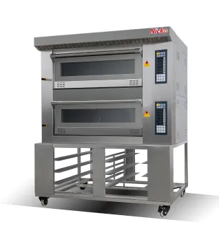 1 Deck 2 Trays 6500W Baking Deck Baking Oven with Computer Controller