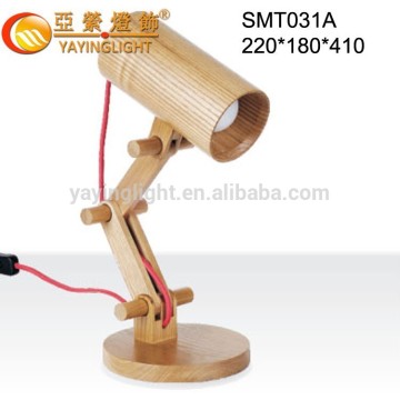 Modern Adjustable wood Table Lamp,Wooden table lamps for children to adjust children study table lighting