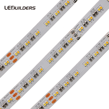 Bicolor LED Strip, Color Temperature Adjustable, 180LEDs/m, SMD 2216, 12/24V
