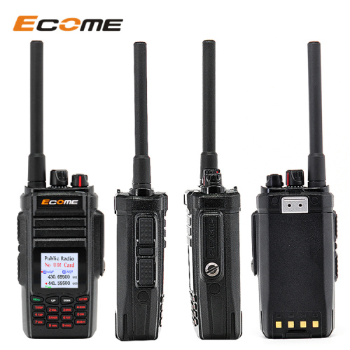 ECOME ET-L55 200 km a lungo raggio Global Card Intercom 2G 3G 4G LTE Walkie Talkie con SIM Card