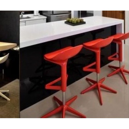 Adjustable Plastic Spoon Bar Stool