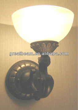 Antique Classic Wall Lamp with Sandy Glass Shade D4147B
