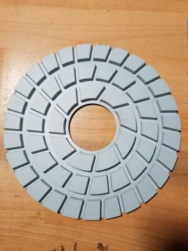 230mm 9 inch White Concrete Diamond Polishing Pad