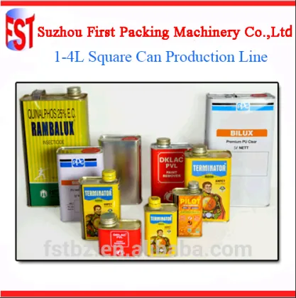 Chemical Metal Tin Square Machine Line