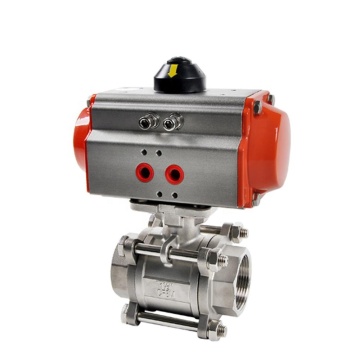 SS316 3/4 Inch 14408 Ball Valve Body with Pneumatic Actuator - On-Off Valve