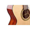 All solid wood acoustic electric guitar