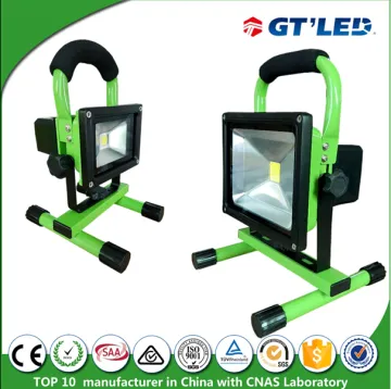 COB high power 20w led flood light portable 10W outdoor rechargeable led flood , led flood light rechargeable