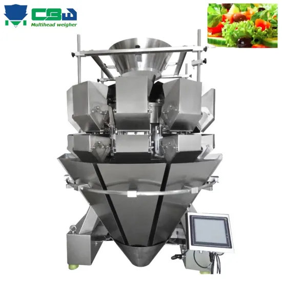 Multihead Weigher for Automatic Salad, Potatoes, Onions, and Tomatoes Packaging