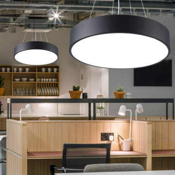 Modern 36W Circle Pendant Light LED Ceiling Lamp for Shopping Mall Gym
