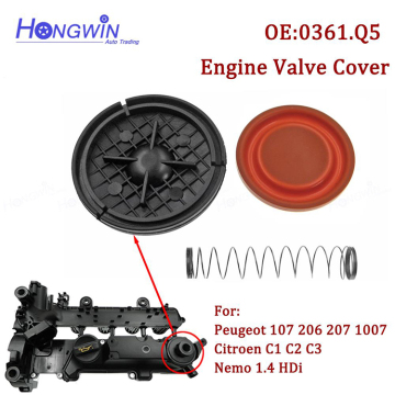 New Engine PCV Valve Cover Repair Kit with Membrane for Peugeot and Citroen Ford 1.4 HDi