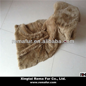 2014 Hot selling rex rabbit fur plates / carpet / blanket for home decoration