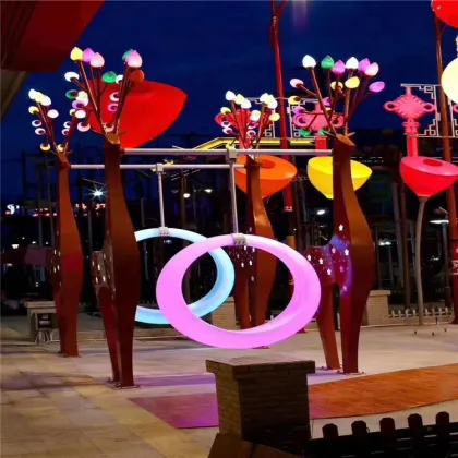 LED Swings and Moon Chairs for Recreation Facilities