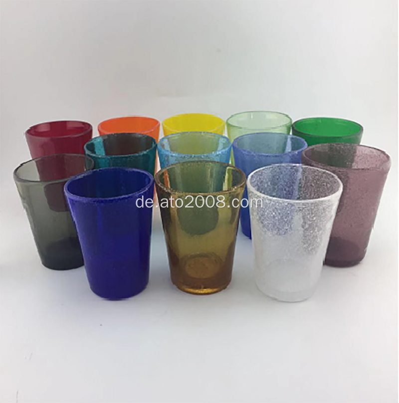 Einfarbige Bubble Glass Cup