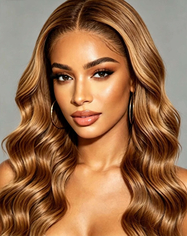 Body Wave 13×6 Lace Front Honey Blonde Human Hair Wig,12‑32 Inch