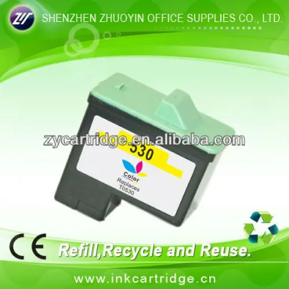 T0530 remanufactured ink cartridge for Dell printer.
