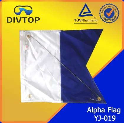 Australian diving flag blue and white flag