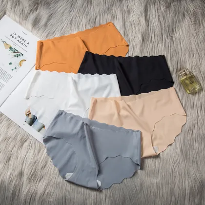 Invisible Ice Silk Stretch Bikini Underwear - Women's Seamless Hipster No Show Panties