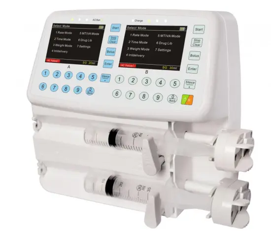 Double Channel Injector Pump Bodtrust TIC Syringe Pump