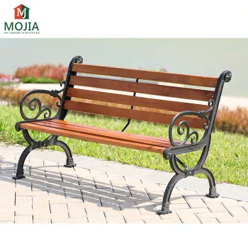 Outdoor All-Weather Seating: Recycled Wood Plastic Composite Garden Bench for Streets and Gardens