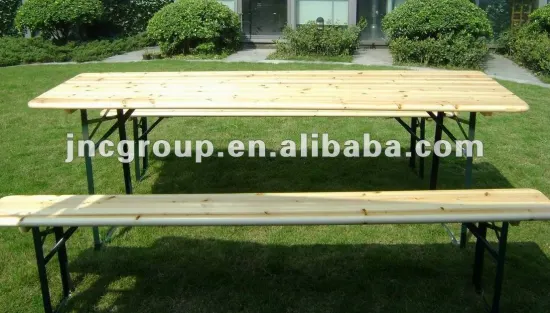 2014 new cheap wooden beer table set outdoor table